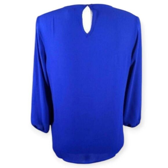 FOREVER 21 COBALT BLUE BLOUSE SZ.S EUC - Picture 3 of 5